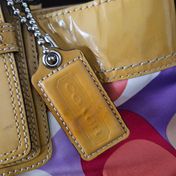 Coach Soho Scarf Print Multicolor Signature Shoulder Bag - Picture 9 of 10